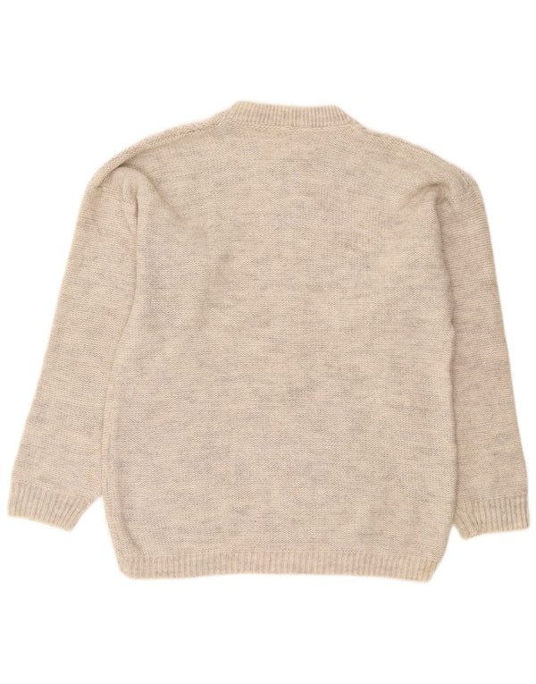 Vintage Womens Crew Neck Jumper Sweater UK 16 Large Grey