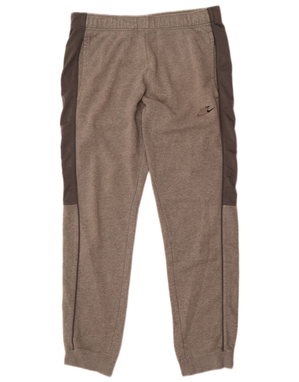 Nike Mens Tracksuit Trousers Joggers Medium  Grey Colourblock Cotton
