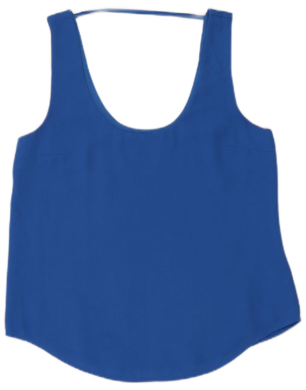 Oasis Womens Vest Top UK 12 Medium Blue Polyester
