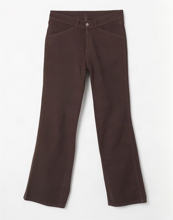 Diesel Womens Bootcut Velvet Cargo Trousers W27 L32 Grey Cotton