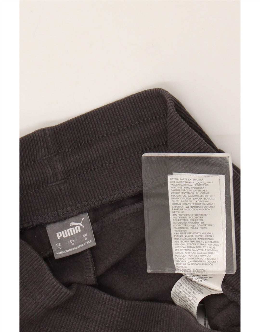 PUMA Womens Tracksuit Trousers Joggers UK 8 Small Grey Cotton