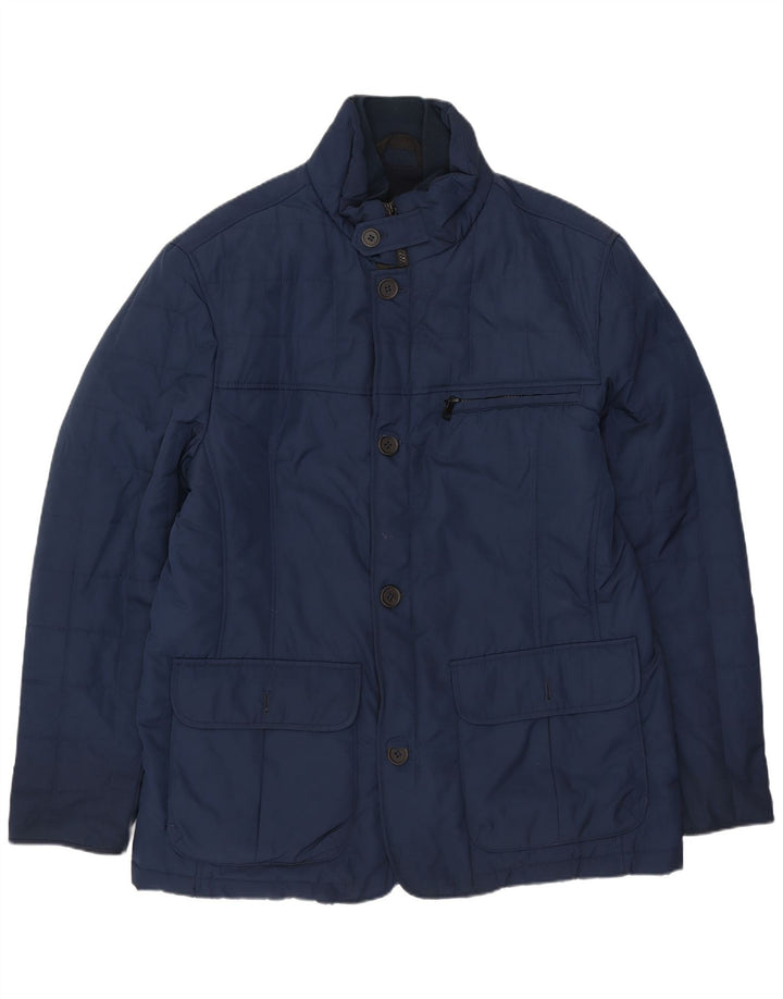 Marks & Spencer Mens Padded Jacket UK 40 Large Navy Blue