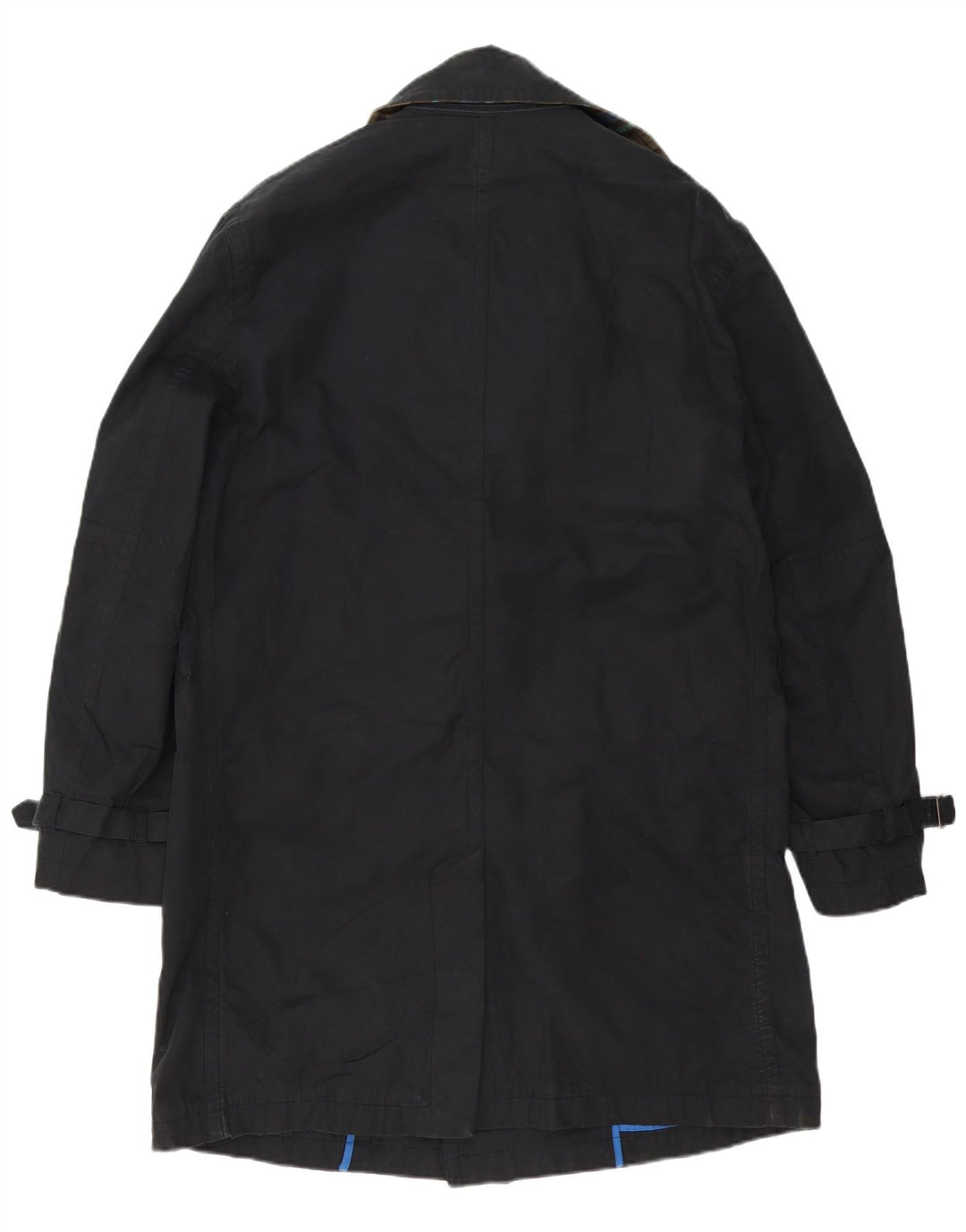 BODEN Mens Trench Coat UK 40 Large Black Cotton