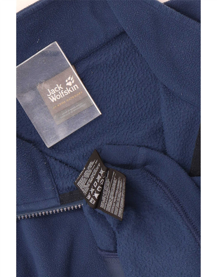 Jack Wolfskin Mens Fleece Jacket UK 42 Large Blue Polyester