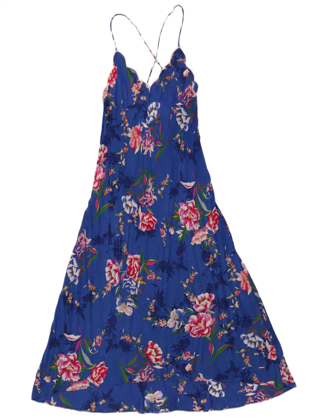 Marks & Spencer Womens Autograph Sundress UK 12 Medium Blue Floral