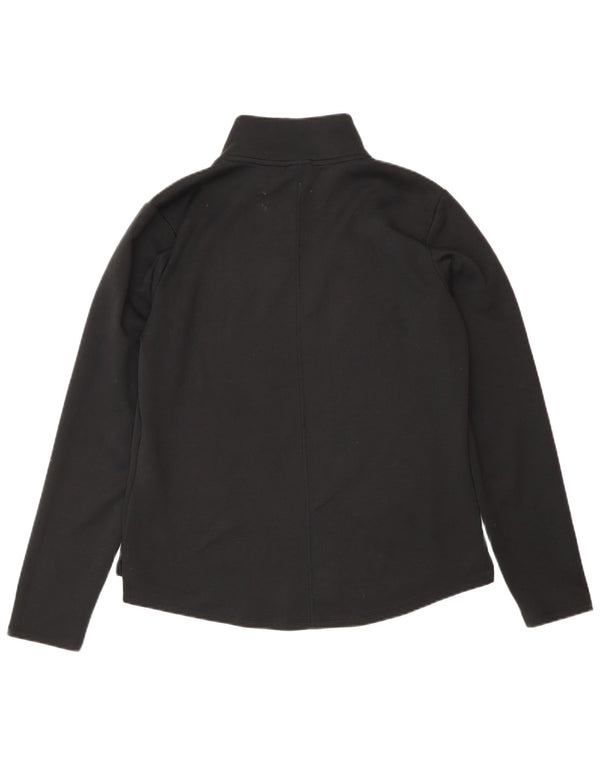 Nike Womens Therma-Fit Zip Neck Pullover Tracksuit Top UK 14 Medium Black