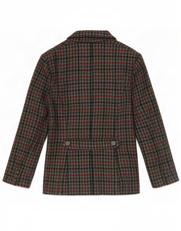Vintage Womens Blazer Jacket UK 12 Medium Multicoloured Houndstooth