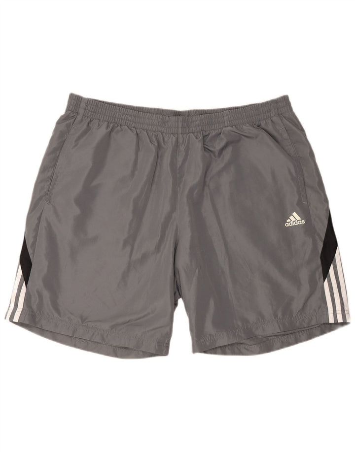 Adidas Mens Sport Shorts 2XL  Grey Colourblock Polyester