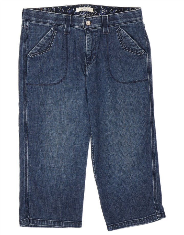 LEVI'S Womens Capri Jeans US 14 XL W36 L20 Blue Cotton