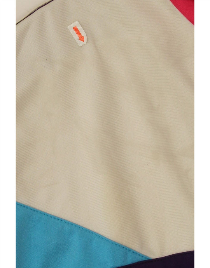 Lotto Mens Graphic Tracksuit Top Jacket Medium Pink Colourblock Polyester