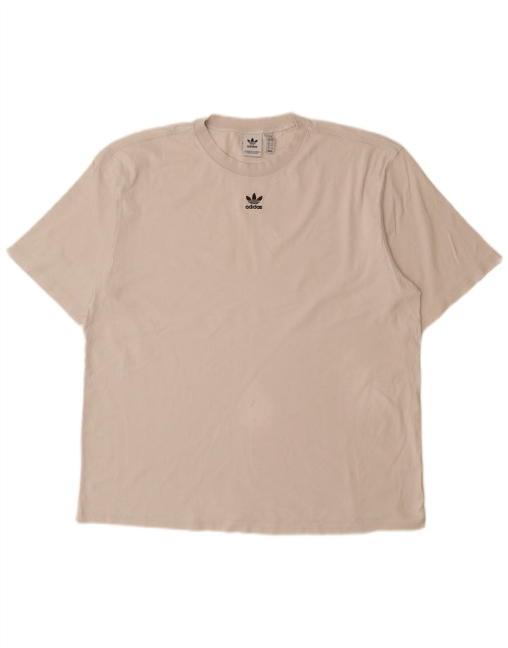 ADIDAS Womens Graphic T-Shirt Top UK 14 Large White