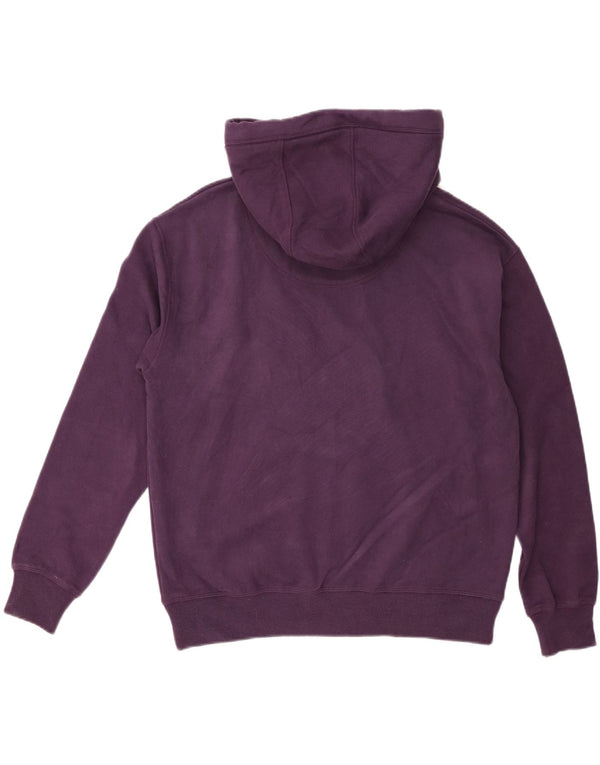 Fat Face Womens Oversized Hoodie Jumper UK 14 Medium Purple Cotton