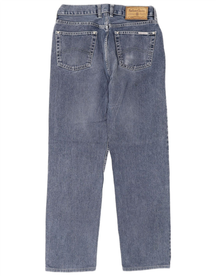 Marlboro Classics Mens Straight Jeans W32 L30 Blue Cotton