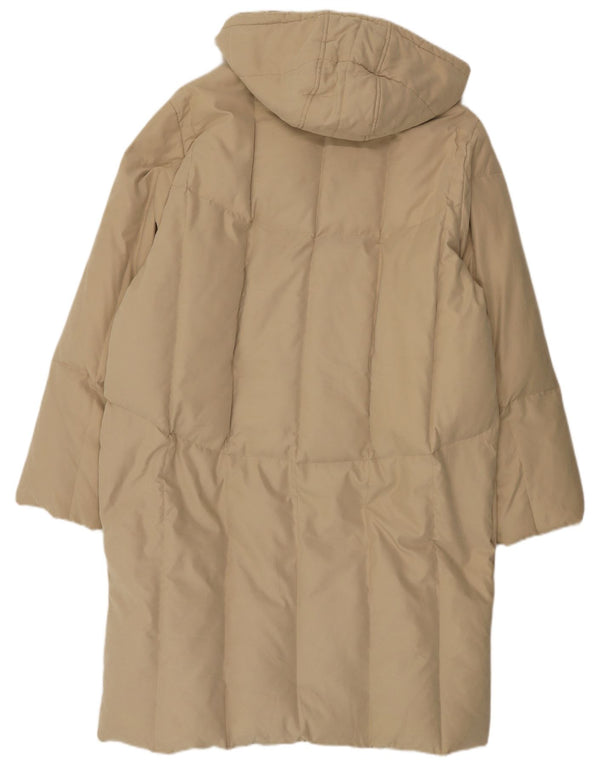 Invicta Womens Hooded Oversized Padded Coat UK 18 XL Beige Polyester