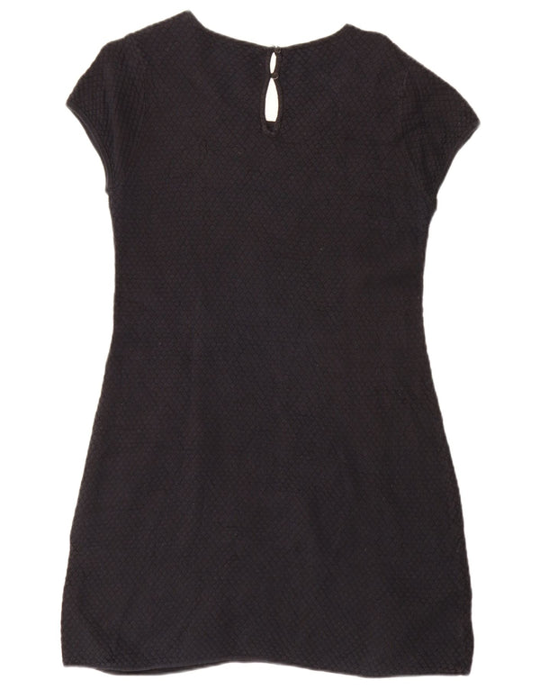 Benetton Womens T-Shirt Dress UK 16 Large Black