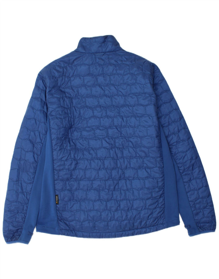 JACK WOLFSKIN Mens Quilted Jacket UK 40/42 Large Blue Polyester