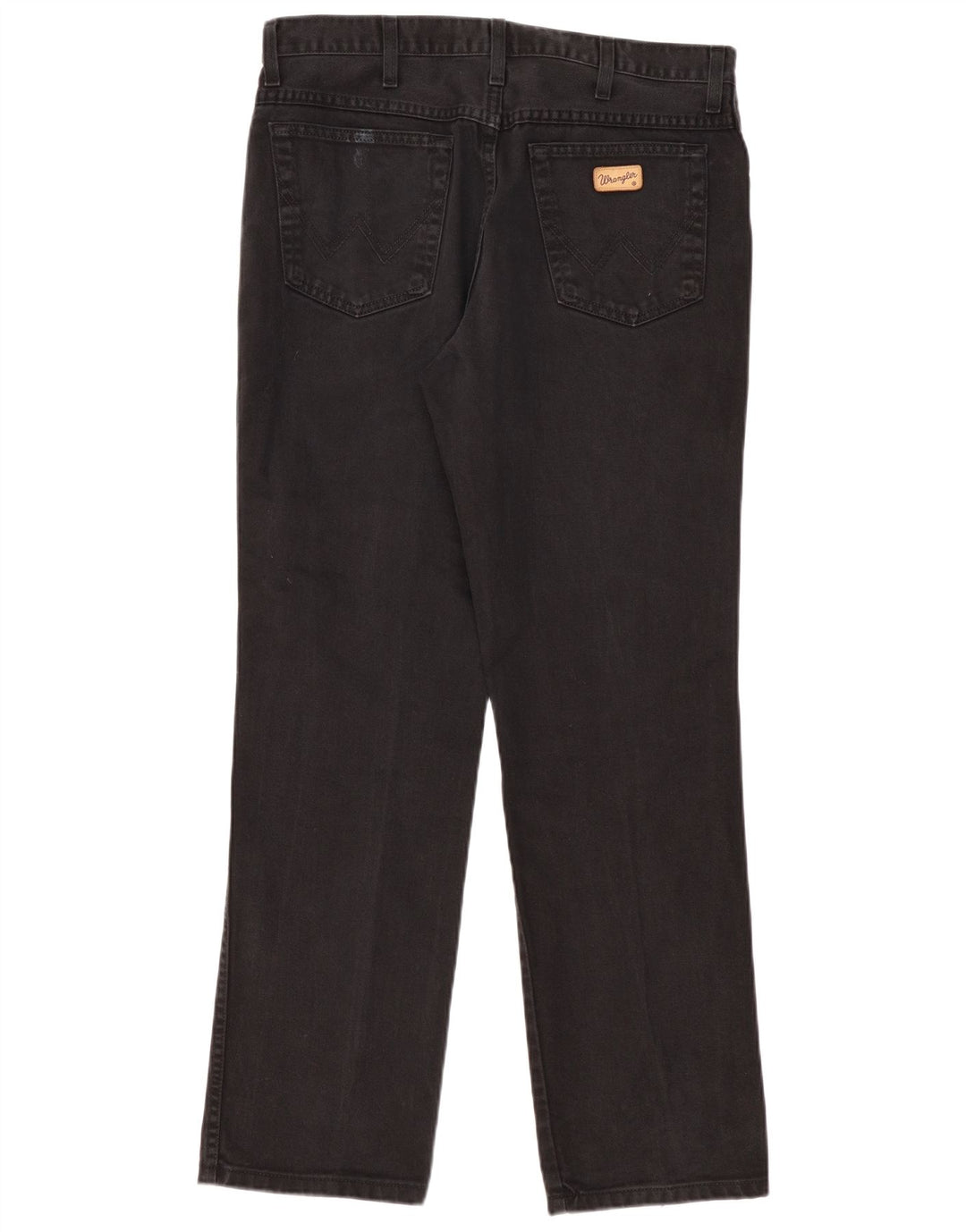 WRANGLER Mens Texas Straight Jeans W36 L32 Black Cotton