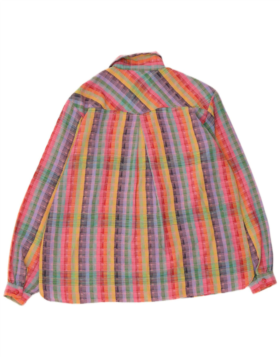 VINTAGE Womens Shirt UK 18 XL Multicoloured Striped