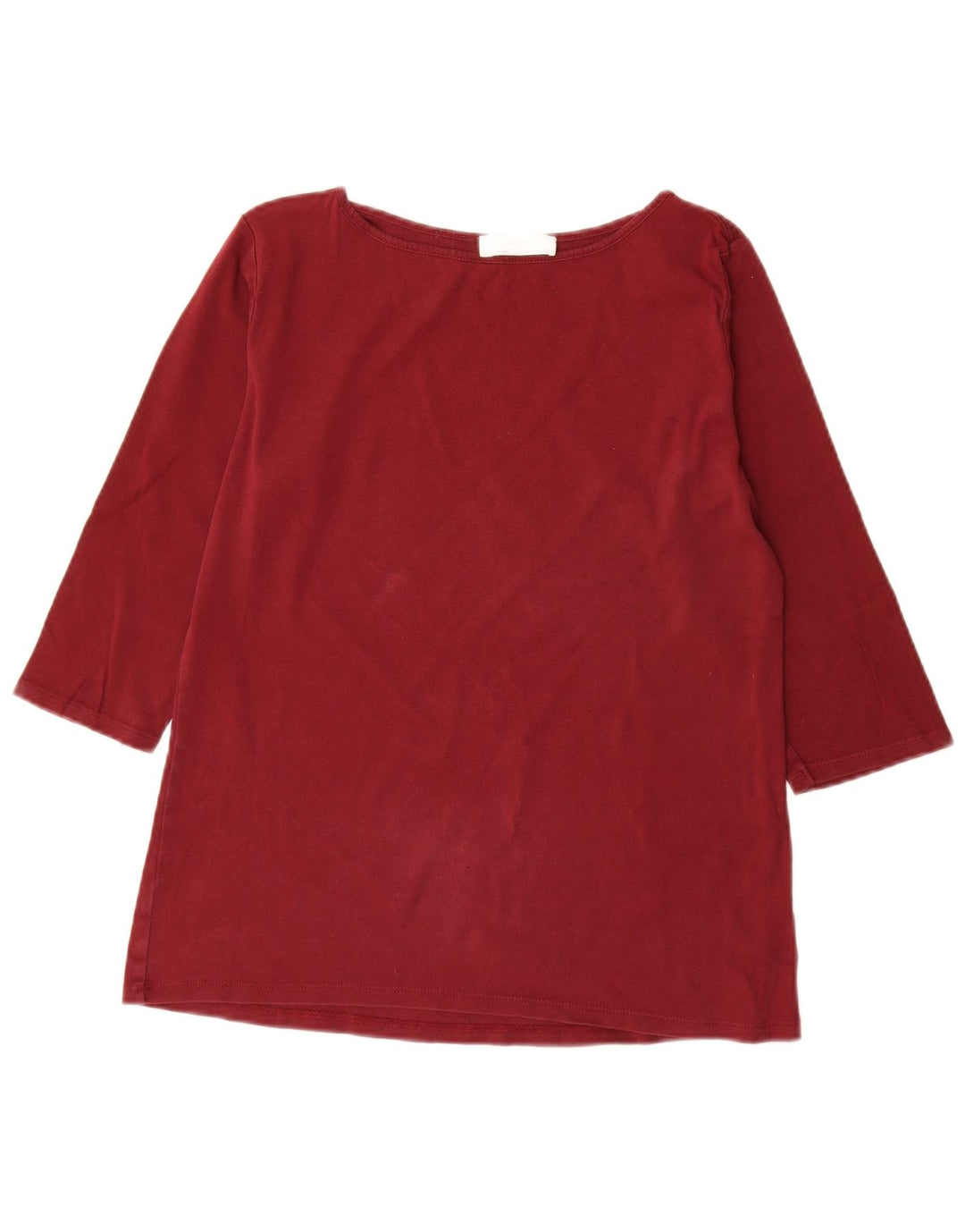 Zara Womens Top 3/4 Sleeve UK 18 XL Red