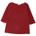 Zara Womens Top 3/4 Sleeve UK 18 XL Red