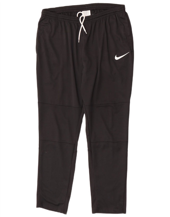 Nike Mens Dri Fit Tracksuit Trousers XL Black Polyester