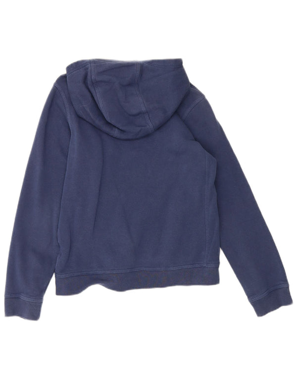 Nike Boys Hoodie Jumper 12-13 Years Large Navy Blue Cotton