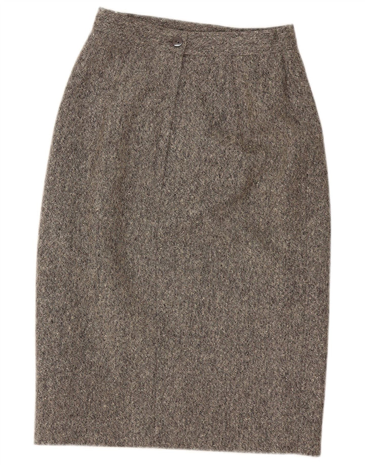 Electre Womens Pencil Skirt W27 Small Grey Flecked