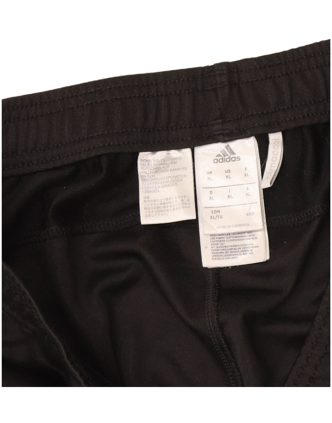Adidas Mens Climacool Tracksuit Trousers XL Black Polyester