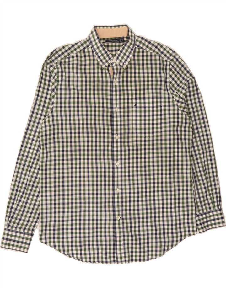 NAUTICA Mens Shirt Large Multicoloured Check Cotton Vintage Nautica and Second-Hand Nautica from Messina Hembry 