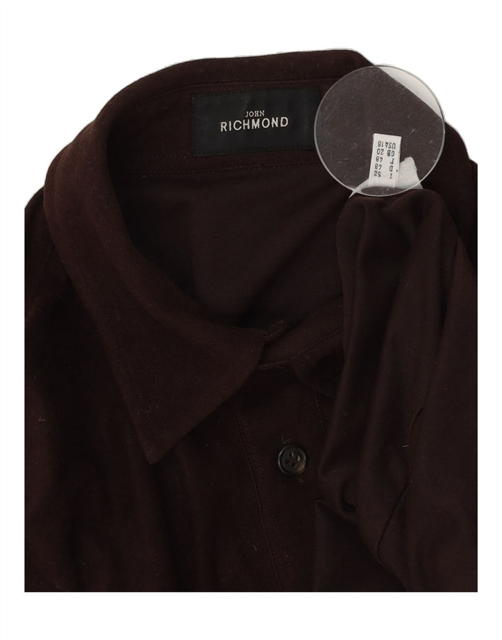 RICHMOND Womens Shirt UK 20 2XL  Brown Vintage Richmond and Second-Hand Richmond from Messina Hembry 