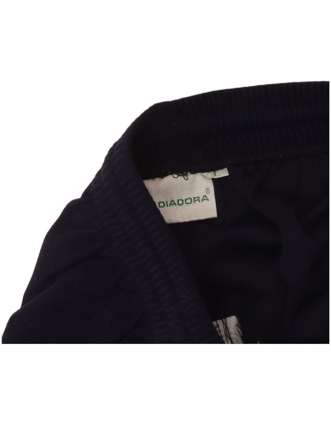 DIADORA Mens Velour Tracksuit Trousers Large  Navy Blue
