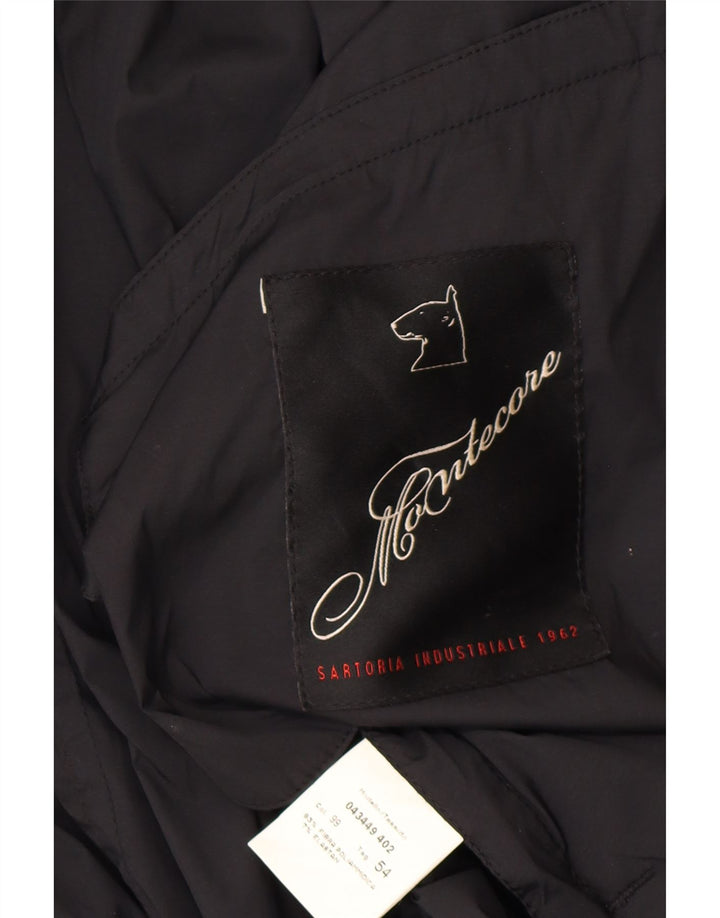 MONTECORE Mens Bomber Jacket IT 54 2XL Black Polyamide