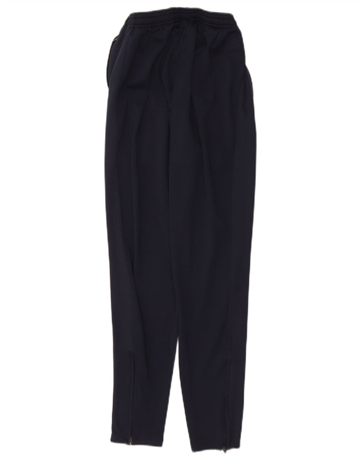 NIKE Mens Dri Fit Graphic Tracksuit Trousers Small  Navy Blue Polyester