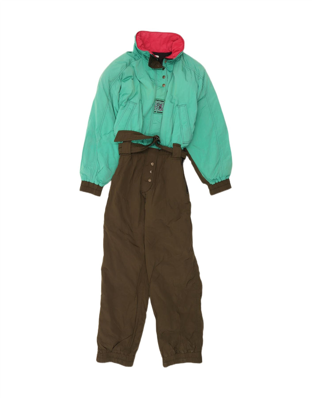 Colmar Womens Ski Jumpsuit IT 44 Medium Green Colourblock Polyamide