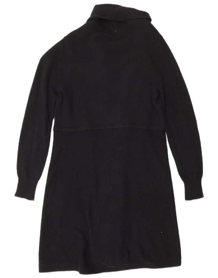 Phase Eight Womens Longline Open Cardigan Sweater UK 12 Medium Black