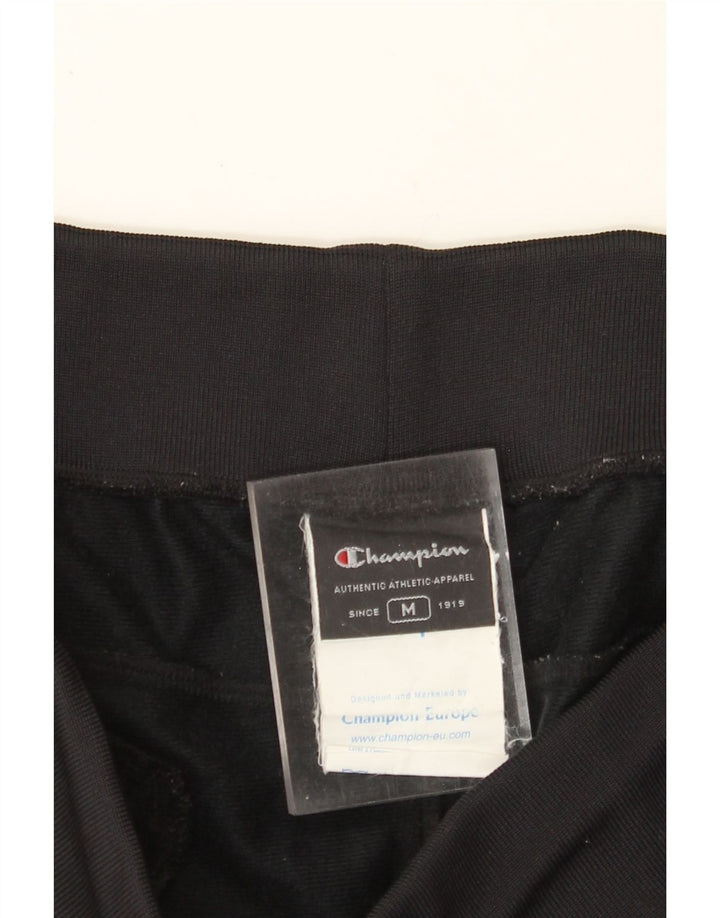 CHAMPION Mens Tracksuit Trousers Joggers Medium  Black Polyester