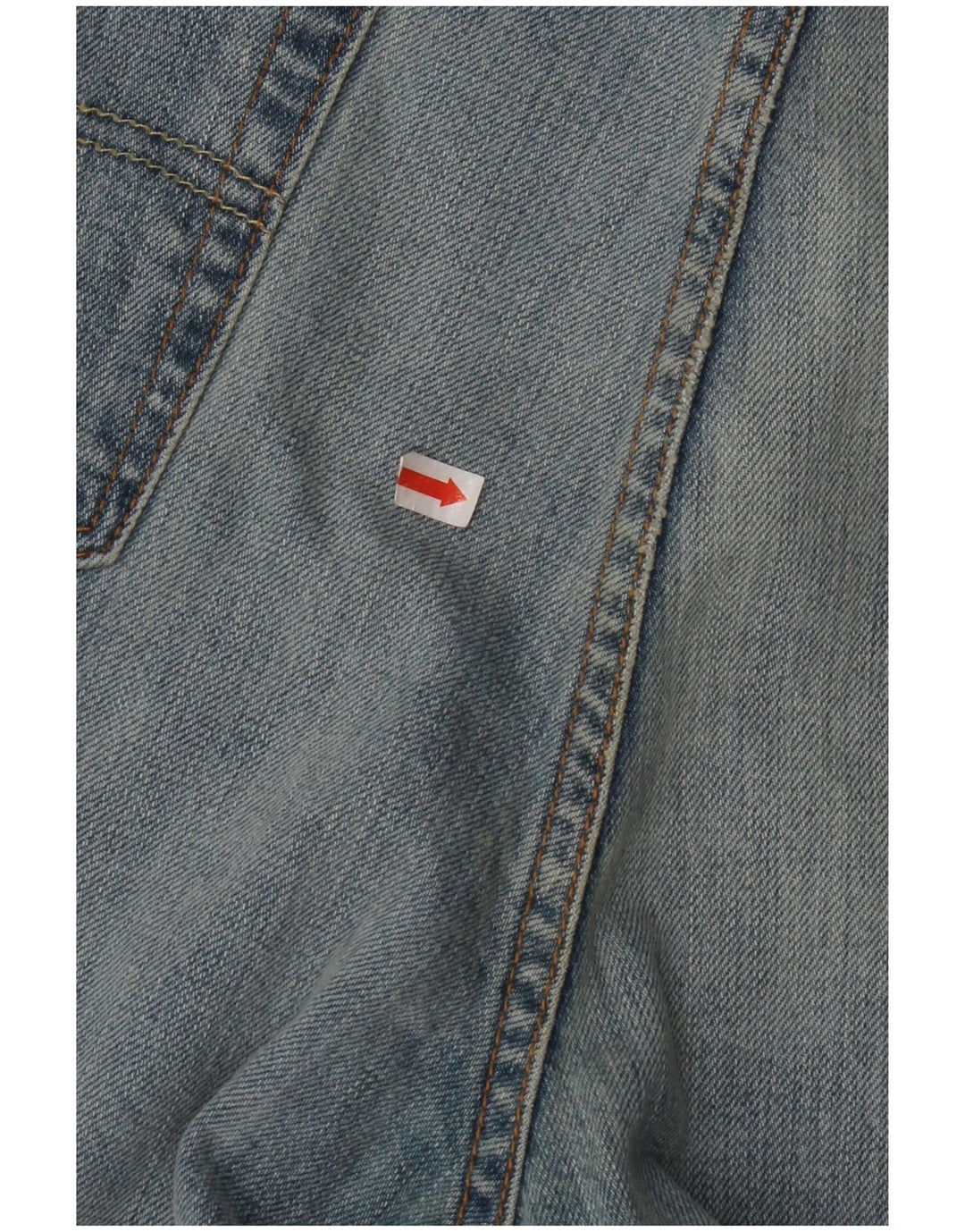 LEVI'S Womens 751 Crop Straight Jeans W38 L26 Blue Cotton