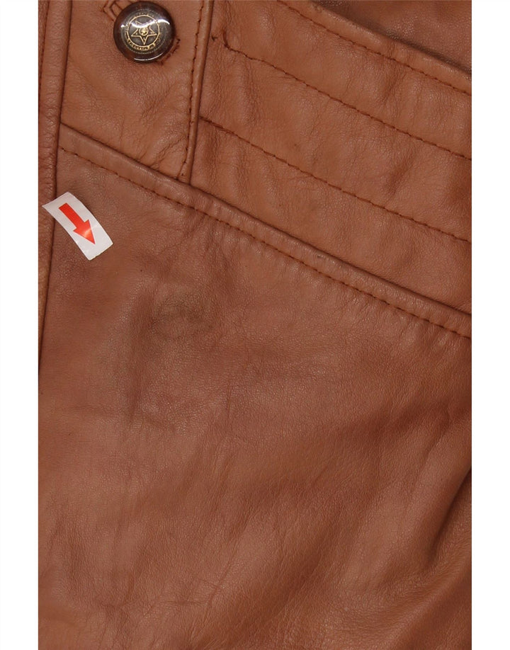 Vintage Womens Oversized Shearling Jacket UK 16 Large Brown