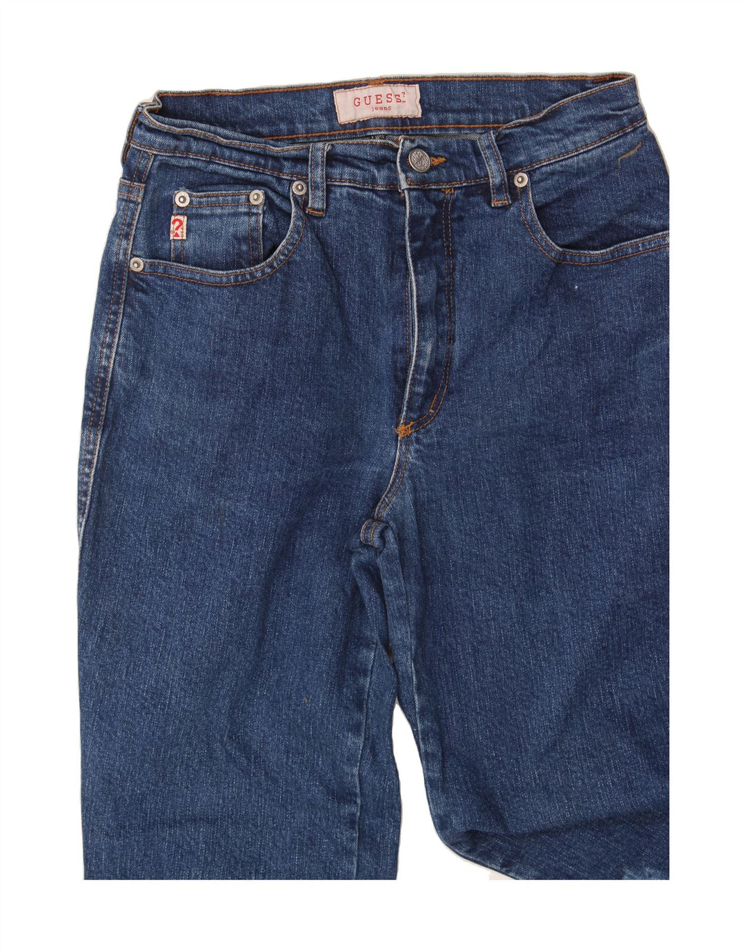 GUESS Womens Straight Jeans W30 L28 Blue Cotton Vintage Guess and Second-Hand Guess from Messina Hembry 