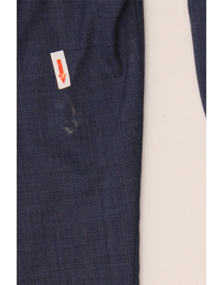 Marks & Spencer Mens Regular Fit Suit Trousers W38 L29 Blue Wool