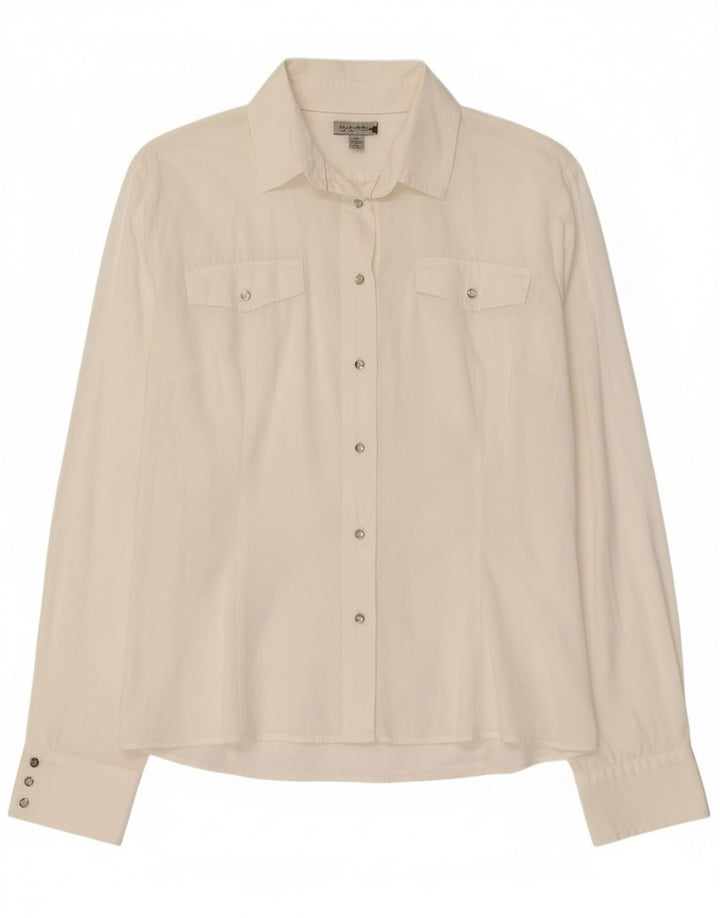 Murphy & Nye Womens Shirt Blouse UK 16 Large White Cotton
