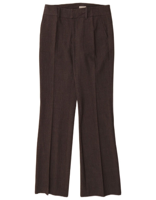Stefanel Womens Bootcut Suit Trousers EU 34 XS W28 L32 Brown Polyester