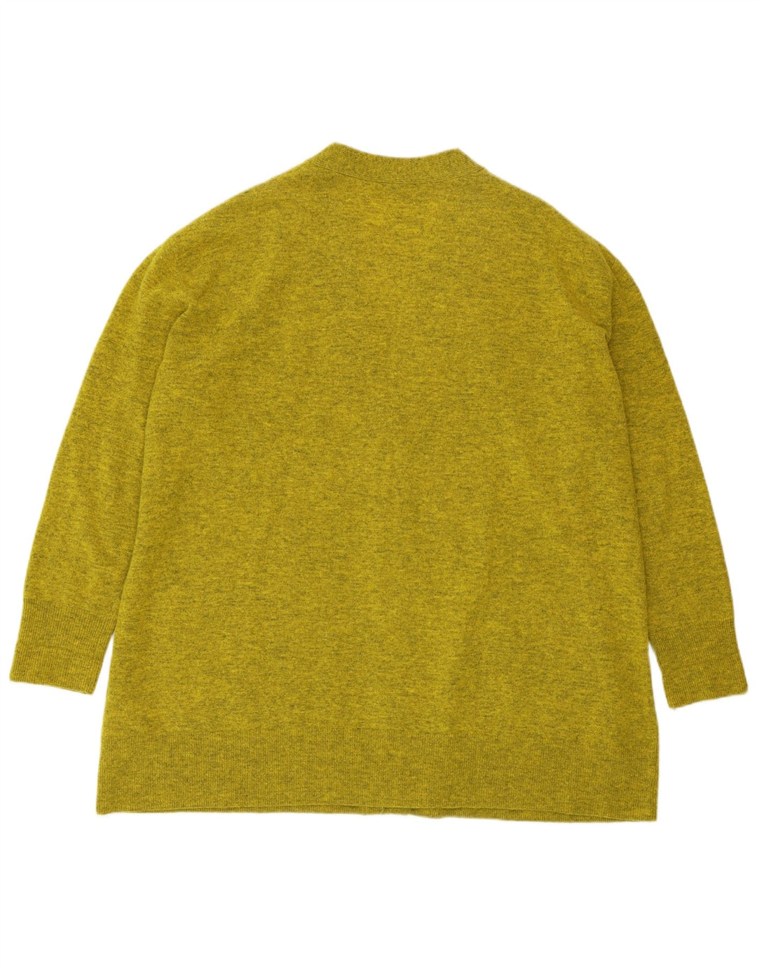 COS Womens Longline Oversized Cardigan Sweater UK 14 Medium Green Flecked