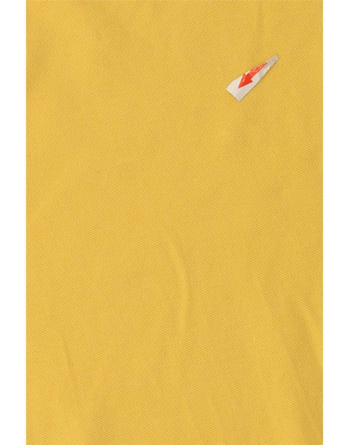 Kappa Mens Polo Shirt Large Yellow Cotton