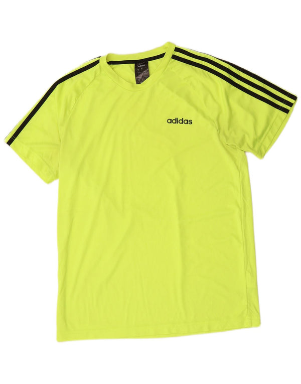 ADIDAS Mens Climalite T-Shirt Top Medium Green Polyester