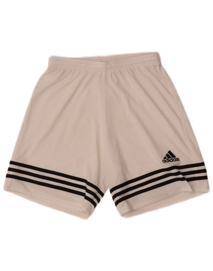 Adidas Mens Climalite Sport Shorts Small White Polyester