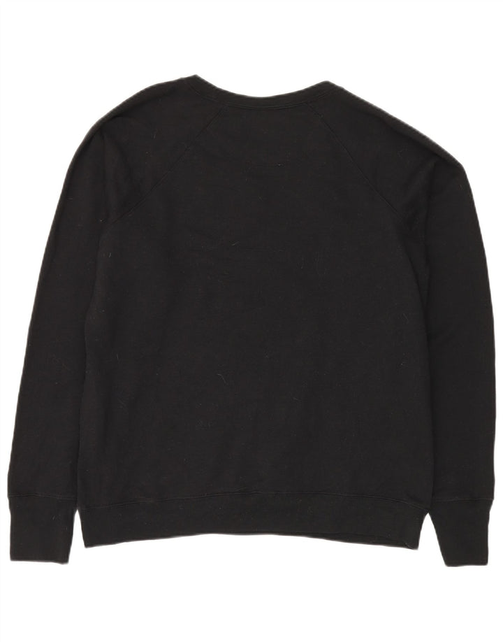 CHAMPION Womens Oversized Graphic Sweatshirt Jumper UK 18 XL Black