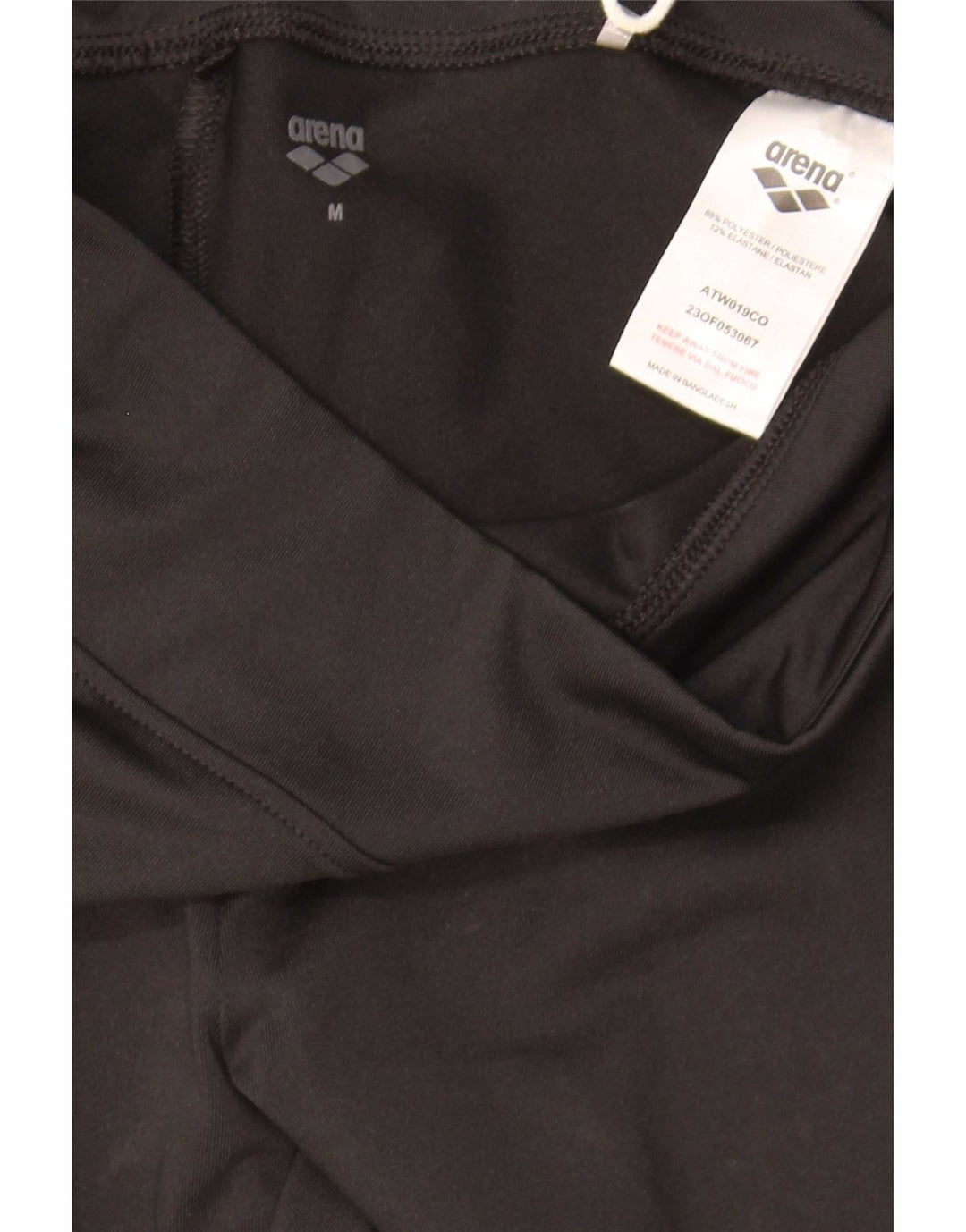 Arena Womens Leggings UK 14 Medium Black Polyester