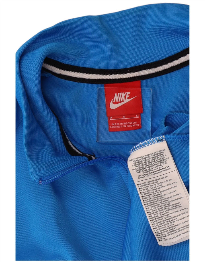Nike Mens Tracksuit Top Jacket Medium Blue Polyester