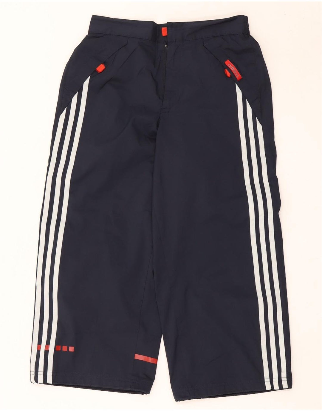 Adidas Mens Capri Tracksuit Trousers Medium Navy Blue Polyester
